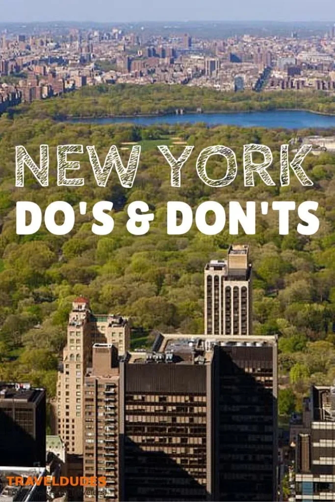 Do's and Don'ts NYC