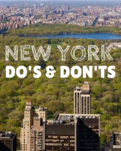 Do's and Don'ts NYC